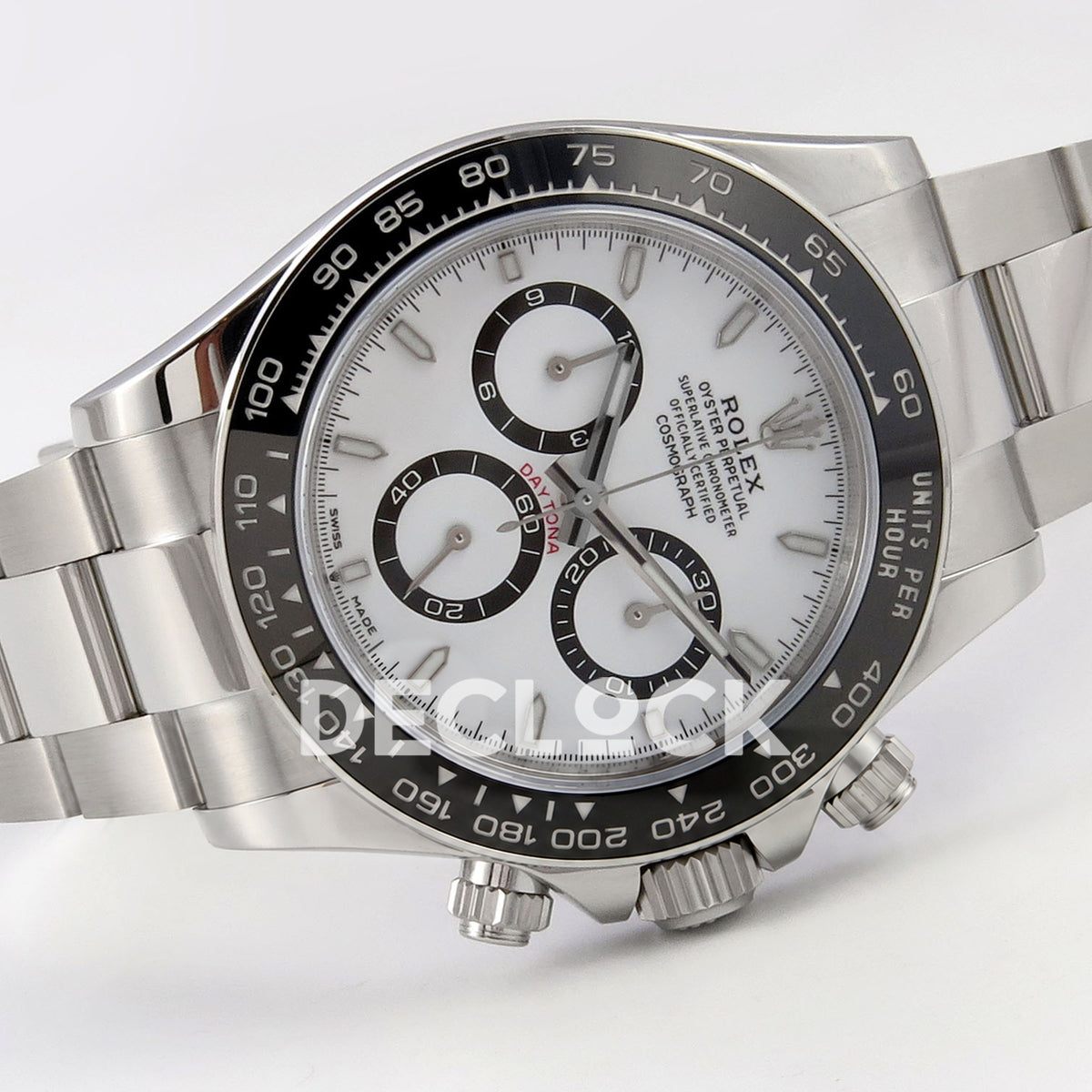 Rolex Daytona 126500 WF replica, angled full watch view