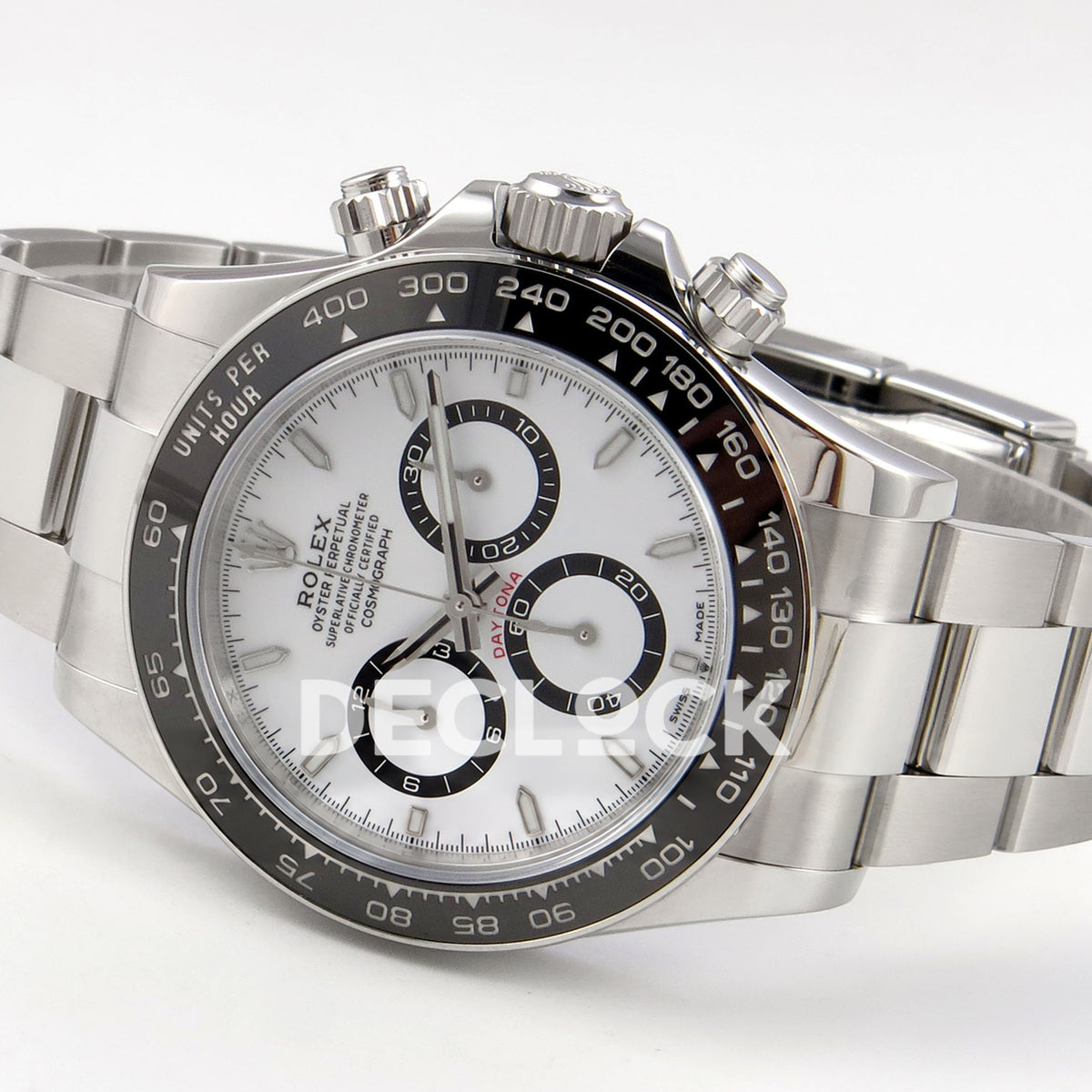 Rolex Daytona 126500 WF replica, opposite full watch view