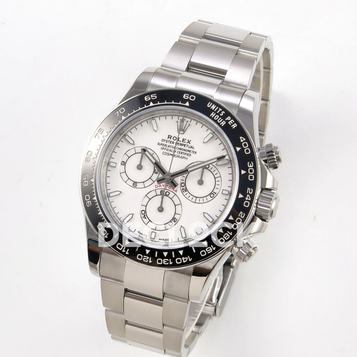Rolex Daytona 126502 BTF replica, angled front view