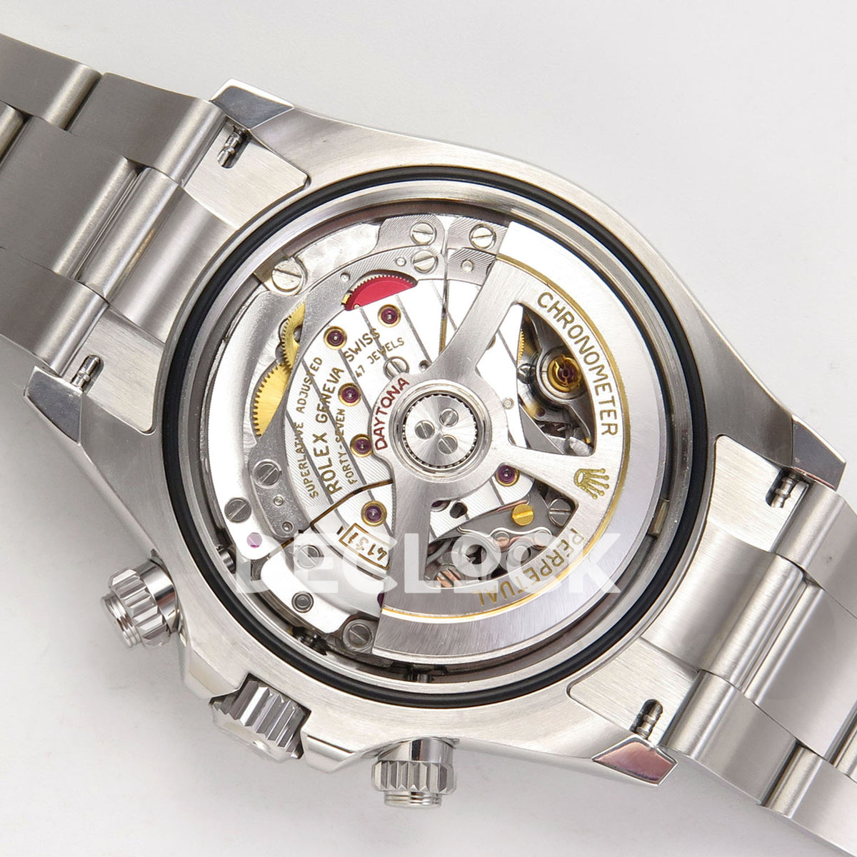 Rolex Daytona 126502 BTF replica, open caseback and JH4131 movement