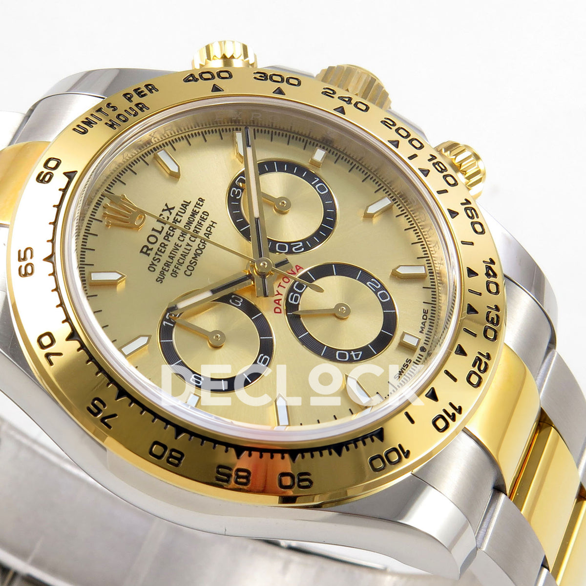 Rolex Daytona 126503 BTF replica, black chronograph rings and luminous indices