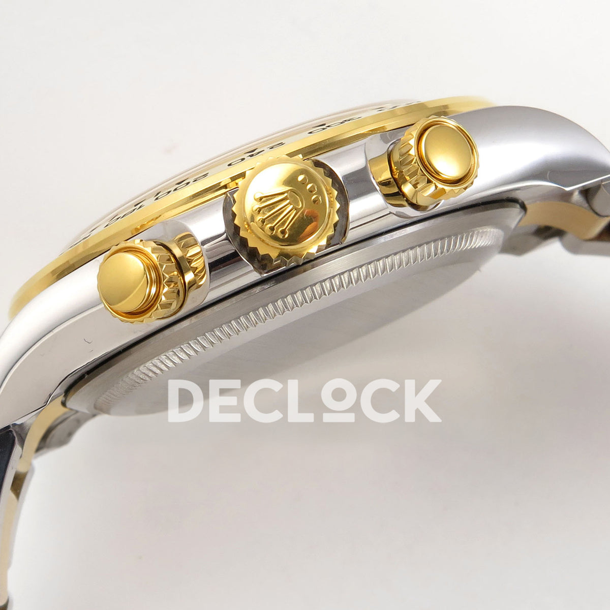 Rolex Daytona 126503 BTF replica, crown and chronograph pushers