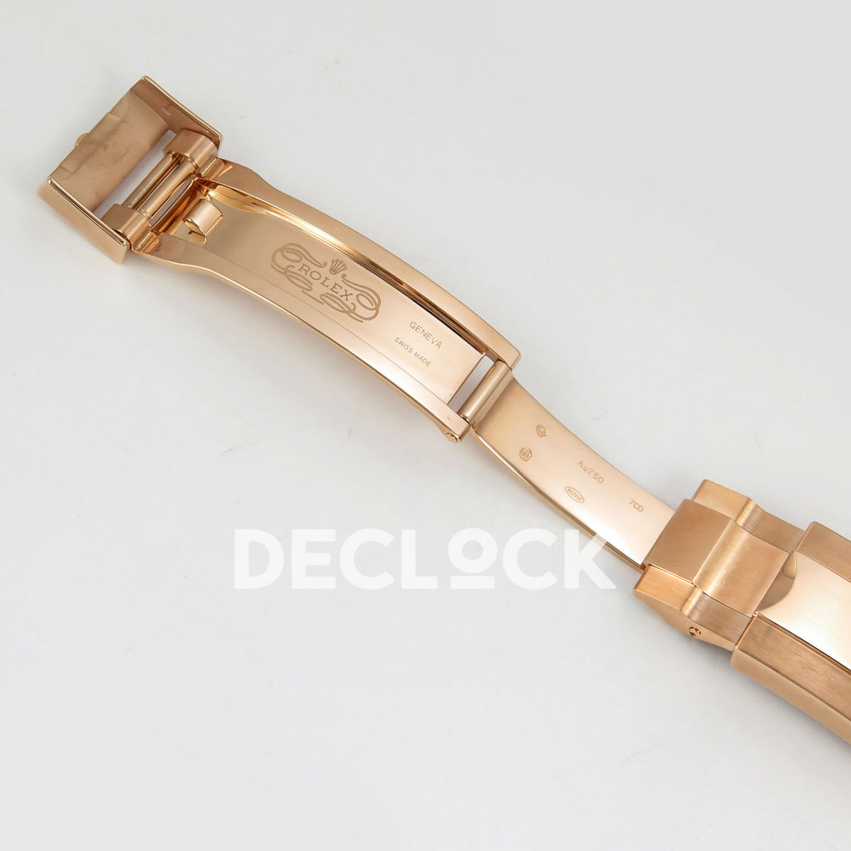 Rolex Daytona 126505 BTF replica - original Rolex folding clasp engravings and rose-gold-tone links