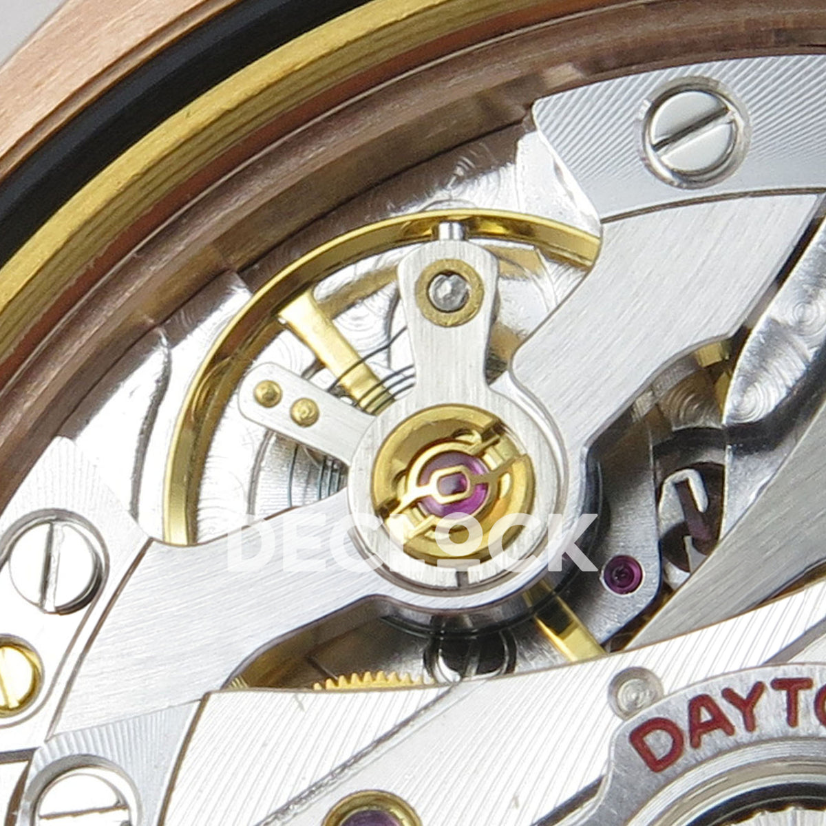 Rolex Daytona 126505 BTF replica - original DD4131 automatic chronograph movement, silver rotor, jewels, screws and physical engravings