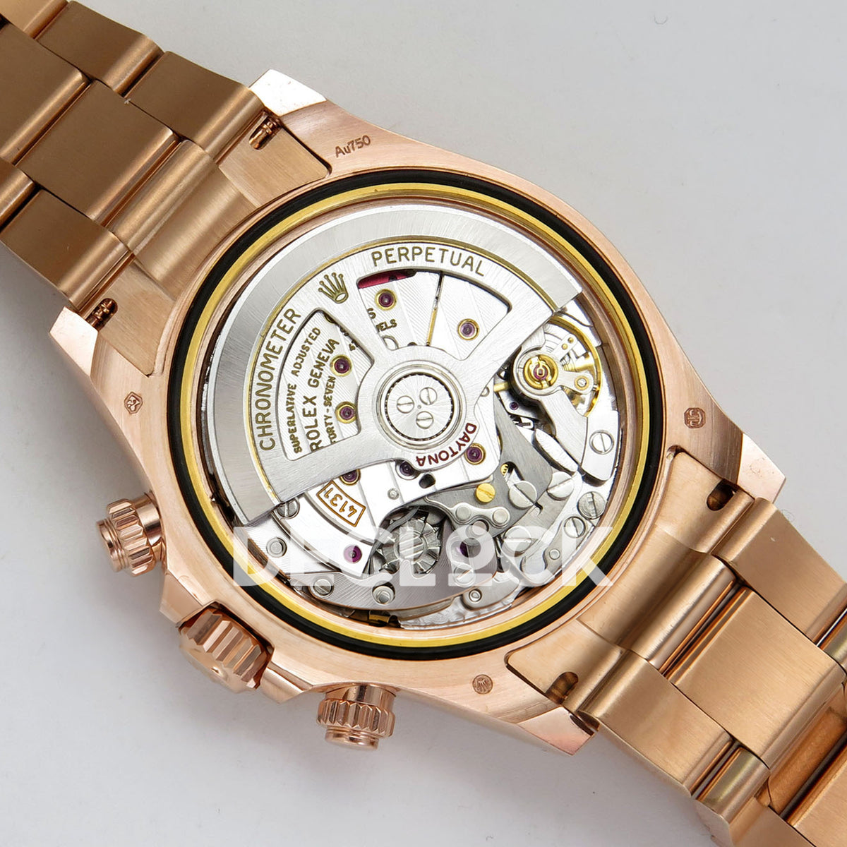 Rolex Daytona 126505 BTF replica - original DD4131 automatic chronograph movement, silver rotor, jewels, screws and physical engravings