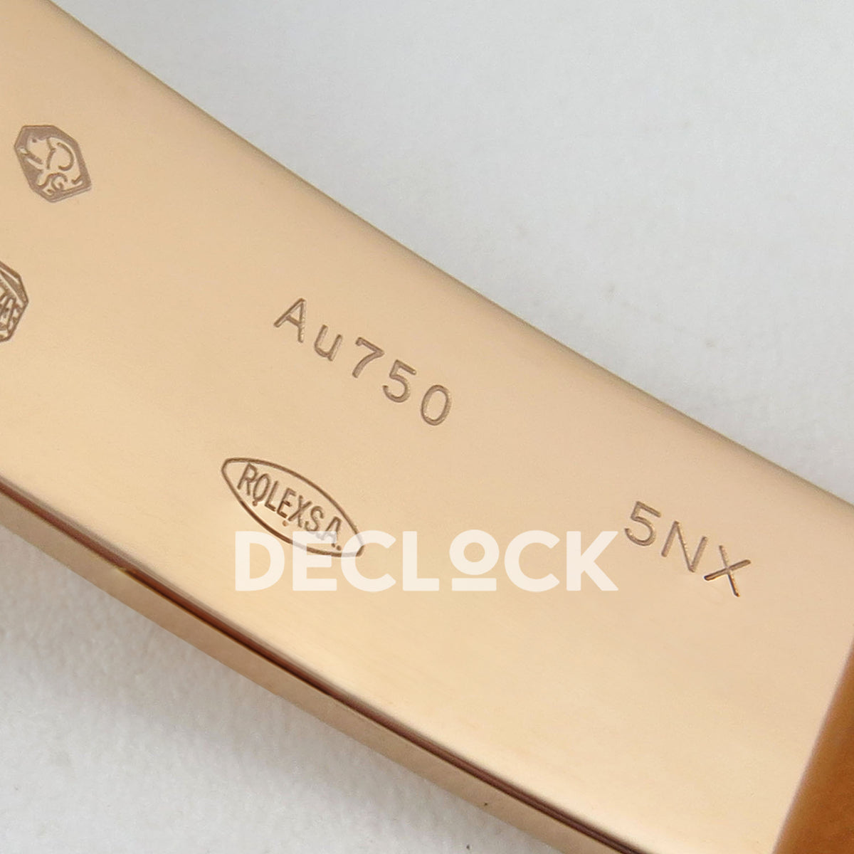 Rolex Daytona 126505 VSF replica - original Au750 and 5NX clasp markings
