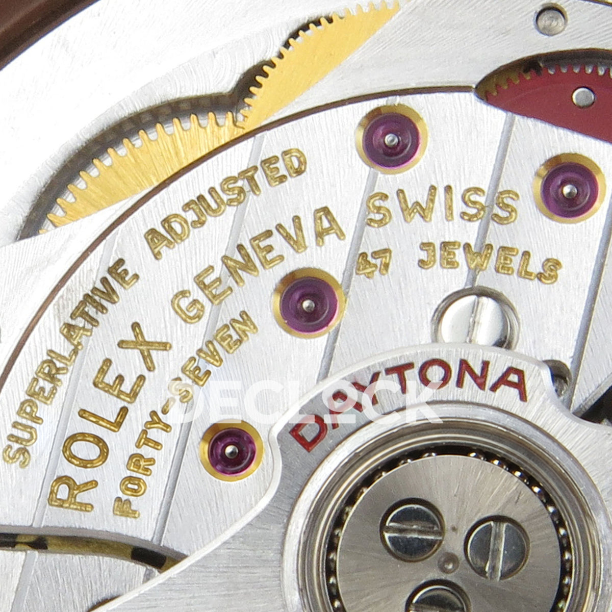 Rolex Daytona 126505 VSF replica - original Rolex Geneva Swiss and 47 jewels movement engraving