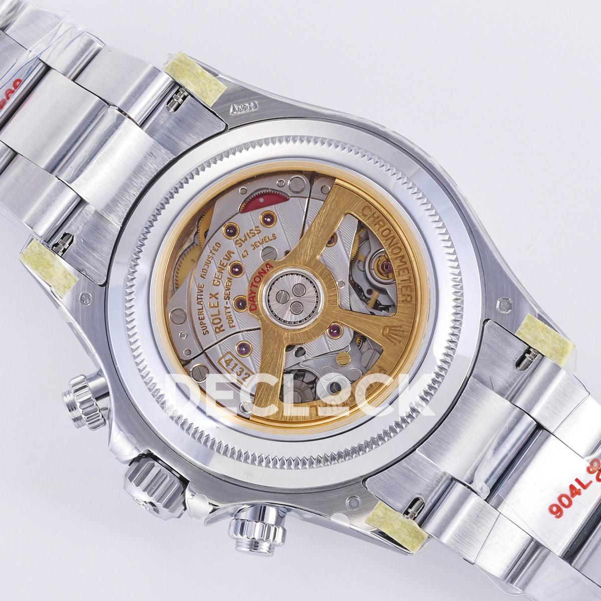 Rolex Daytona 126506 3BF replica - original automatic chronograph movement, gold rotor, screws, jewels and factory engravings