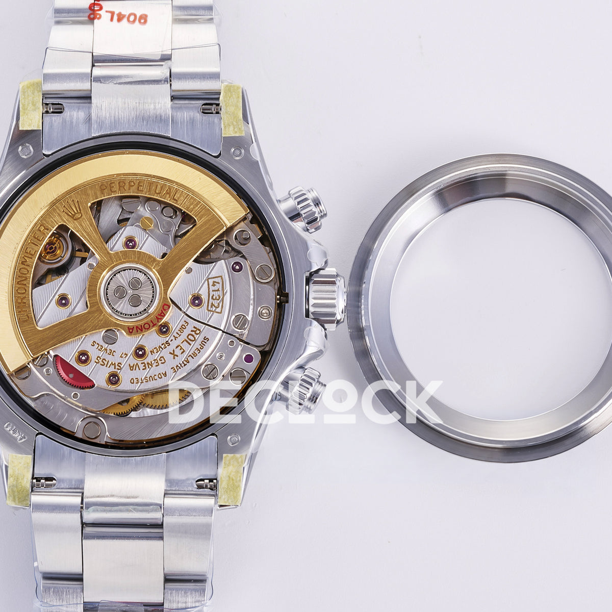 Rolex Daytona 126506 3BF replica - original automatic chronograph movement, gold rotor, screws, jewels and factory engravings