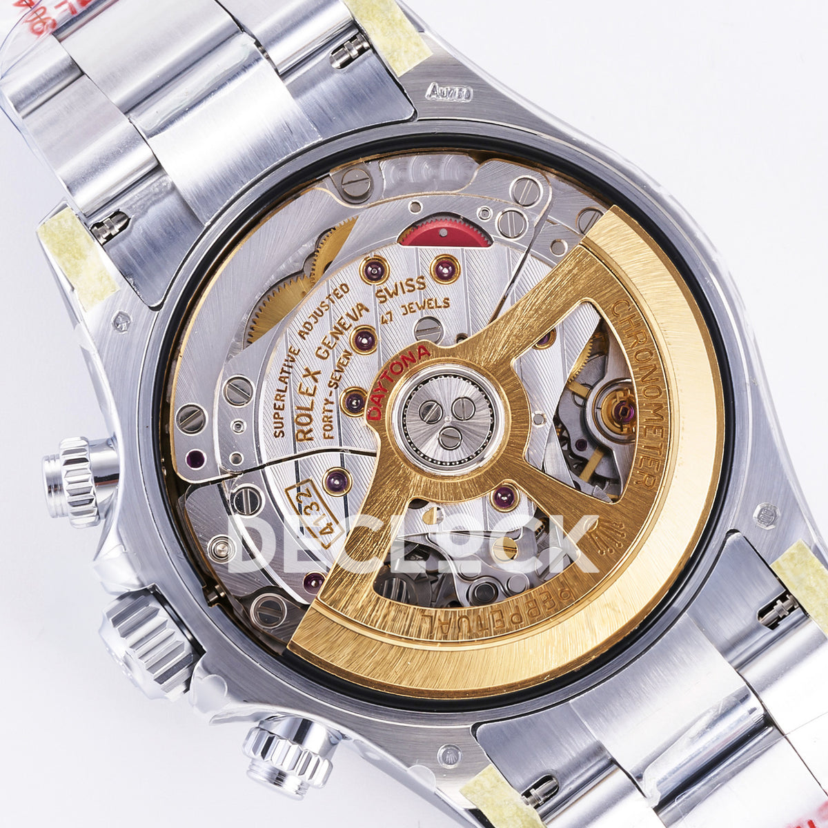 Rolex Daytona 126506 3BF replica - original automatic chronograph movement, gold rotor, screws, jewels and factory engravings