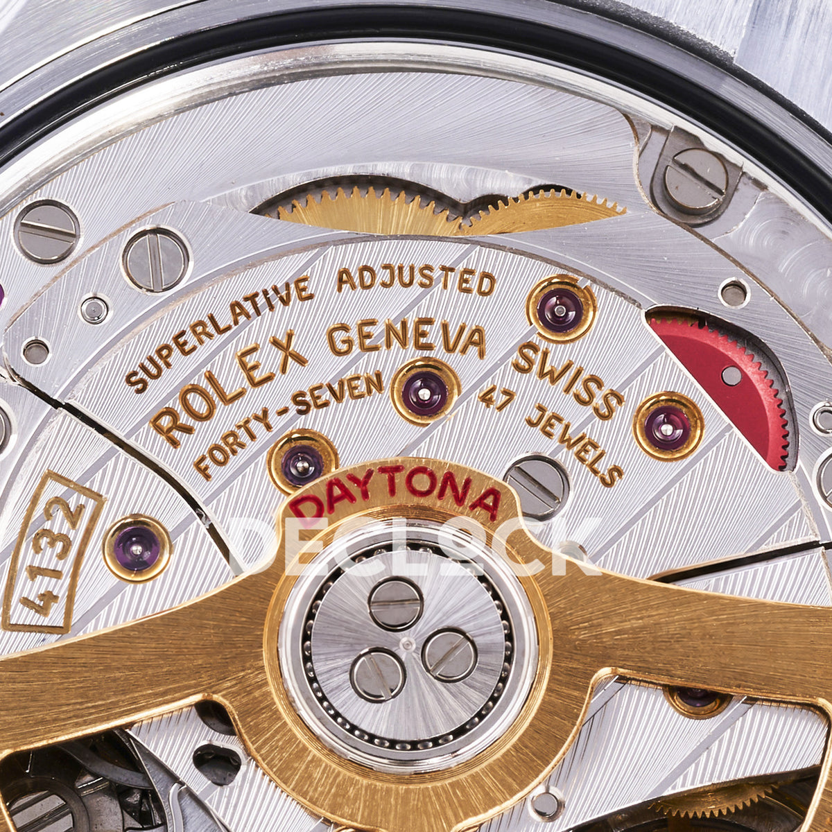 Rolex Daytona 126506 3BF replica - original automatic chronograph movement, gold rotor, screws, jewels and factory engravings