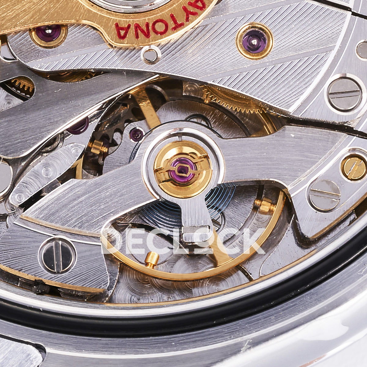 Rolex Daytona 126506 3BF replica - original automatic chronograph movement, gold rotor, screws, jewels and factory engravings