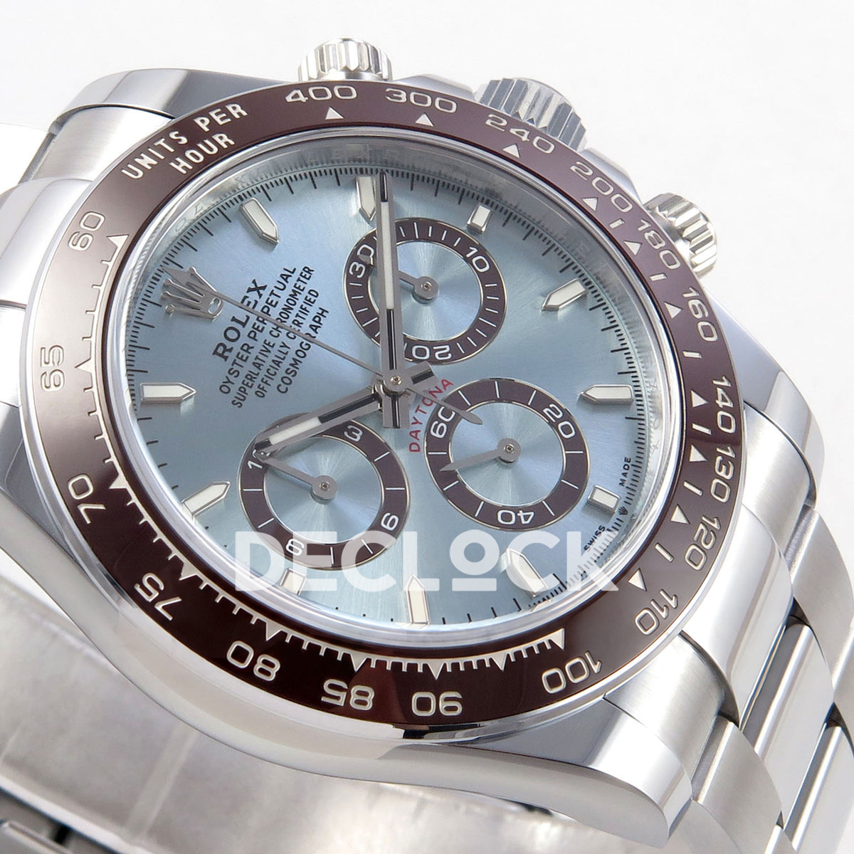 Rolex Daytona 126506 BTF replica, chronograph counters and indices