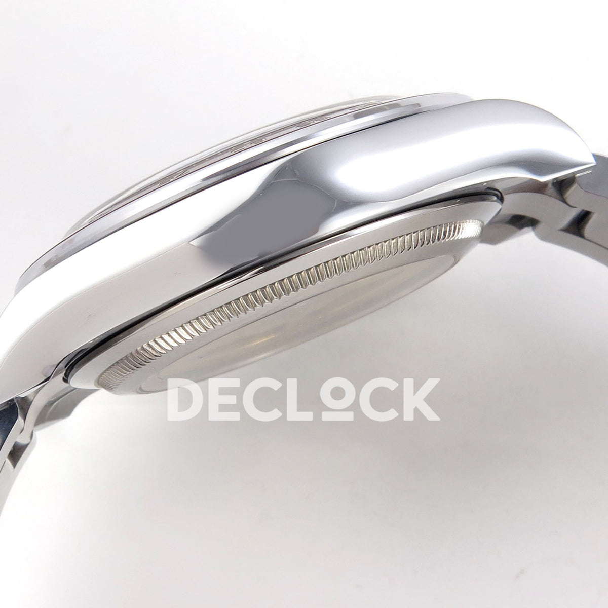 Rolex Daytona 126506 BTF replica, polished steel case profile