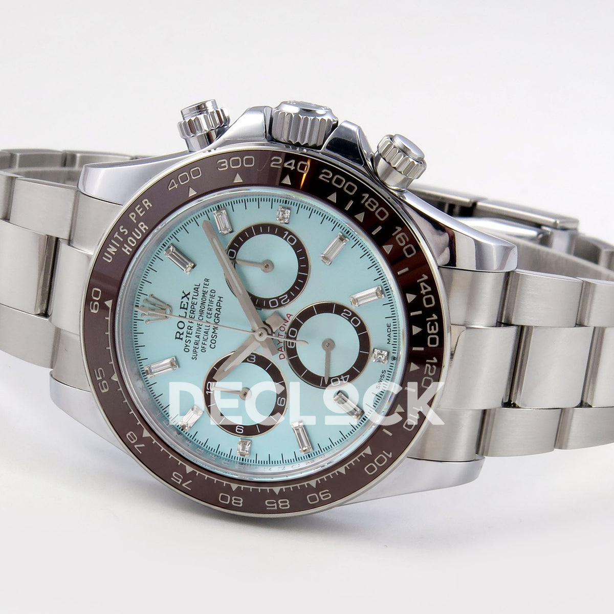 Rolex Daytona 126506 Ice Blue Crystal QF V13 replica - opposite horizontal front view