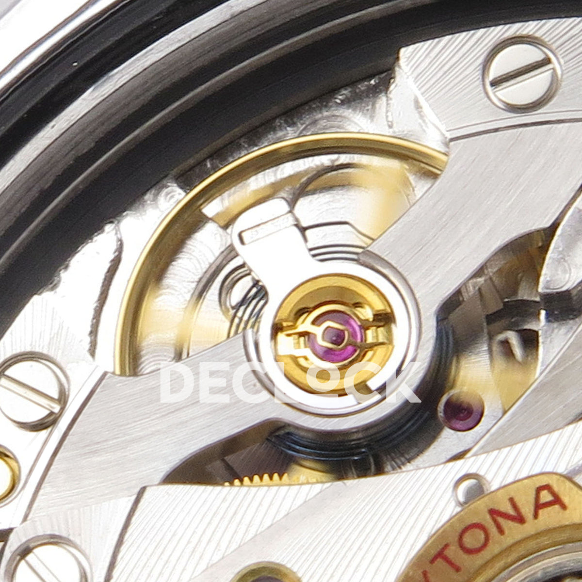 Rolex Daytona 126506 Ice Blue Crystal QF V13 replica - balance wheel and movement components close-up