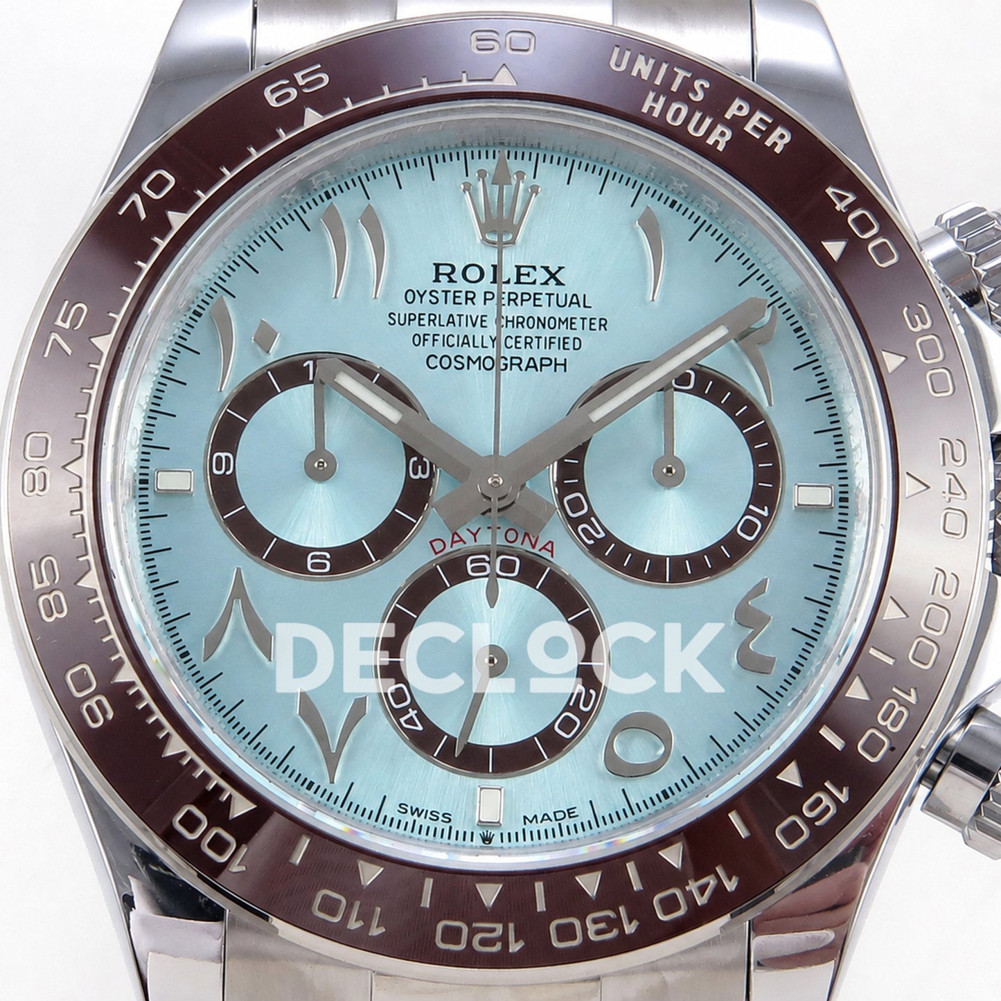 Rolex Daytona 40mm 126506 Ice Blue Arabic QF JH4131 Free Sprung Replica