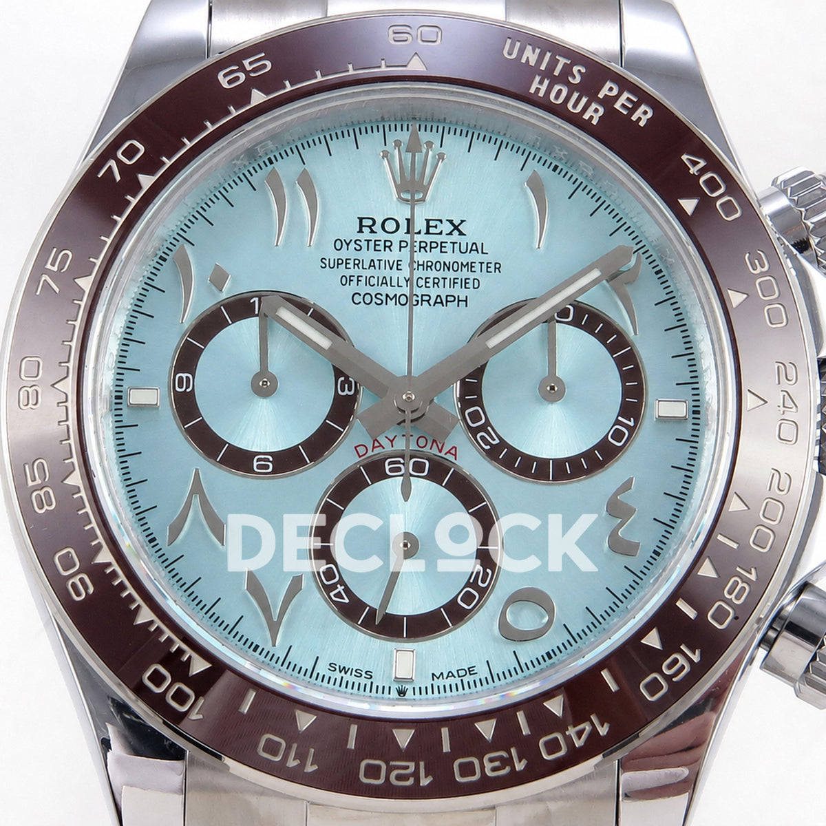 Rolex Daytona 40mm 126506 Ice Blue Arabic QF JH4131 Free Sprung Replica