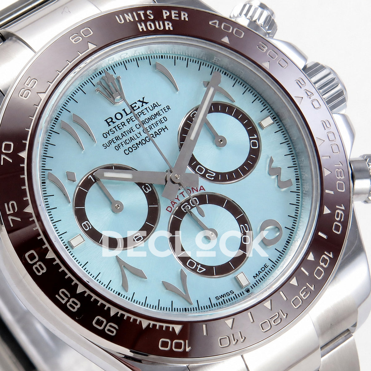 Rolex Daytona 40mm 126506 Ice Blue Arabic QF JH4131 Free Sprung Replica