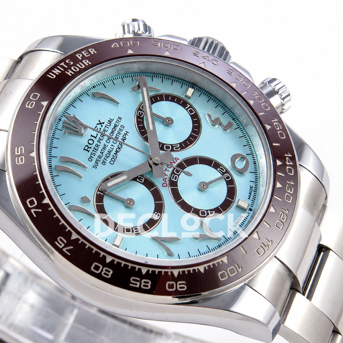 Rolex Daytona 40mm 126506 Ice Blue Arabic QF JH4131 Free Sprung Replica