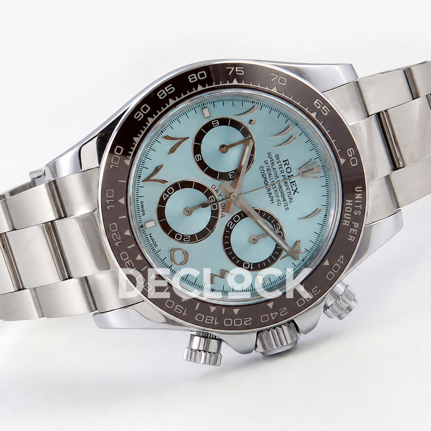 Rolex Daytona 40mm 126506 Ice Blue Arabic QF JH4131 Free Sprung Replica