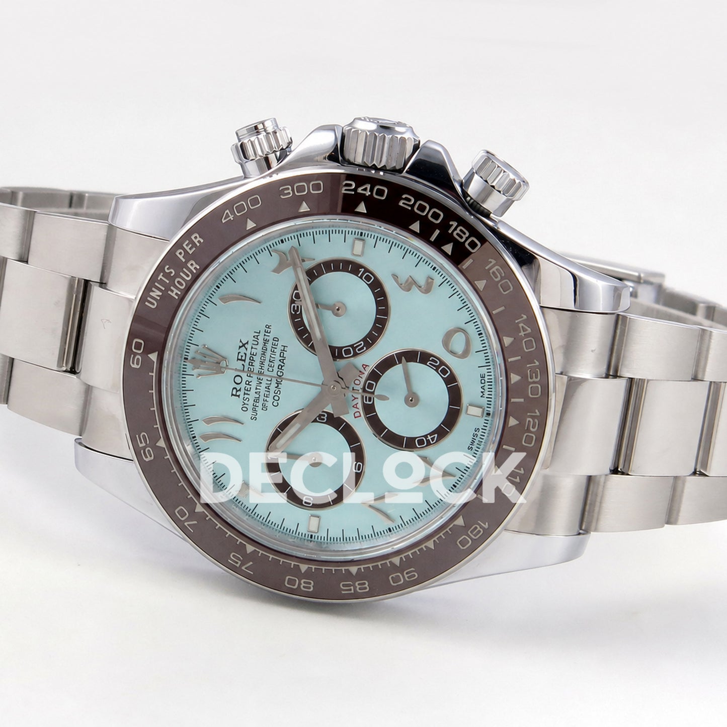 Rolex Daytona 40mm 126506 Ice Blue Arabic QF JH4131 Free Sprung Replica