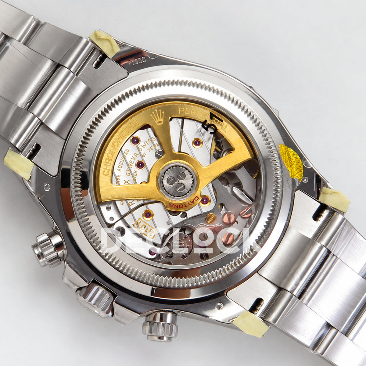 Rolex Daytona 126506 VSF, ice blue diamond markers, VS4131 V3s weighted — display caseback