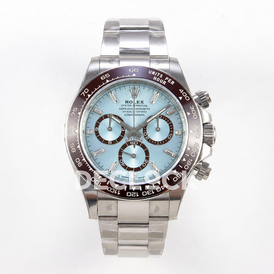 Rolex Daytona 126506 VSF, ice blue diamond markers, VS4131 V3s weighted — front