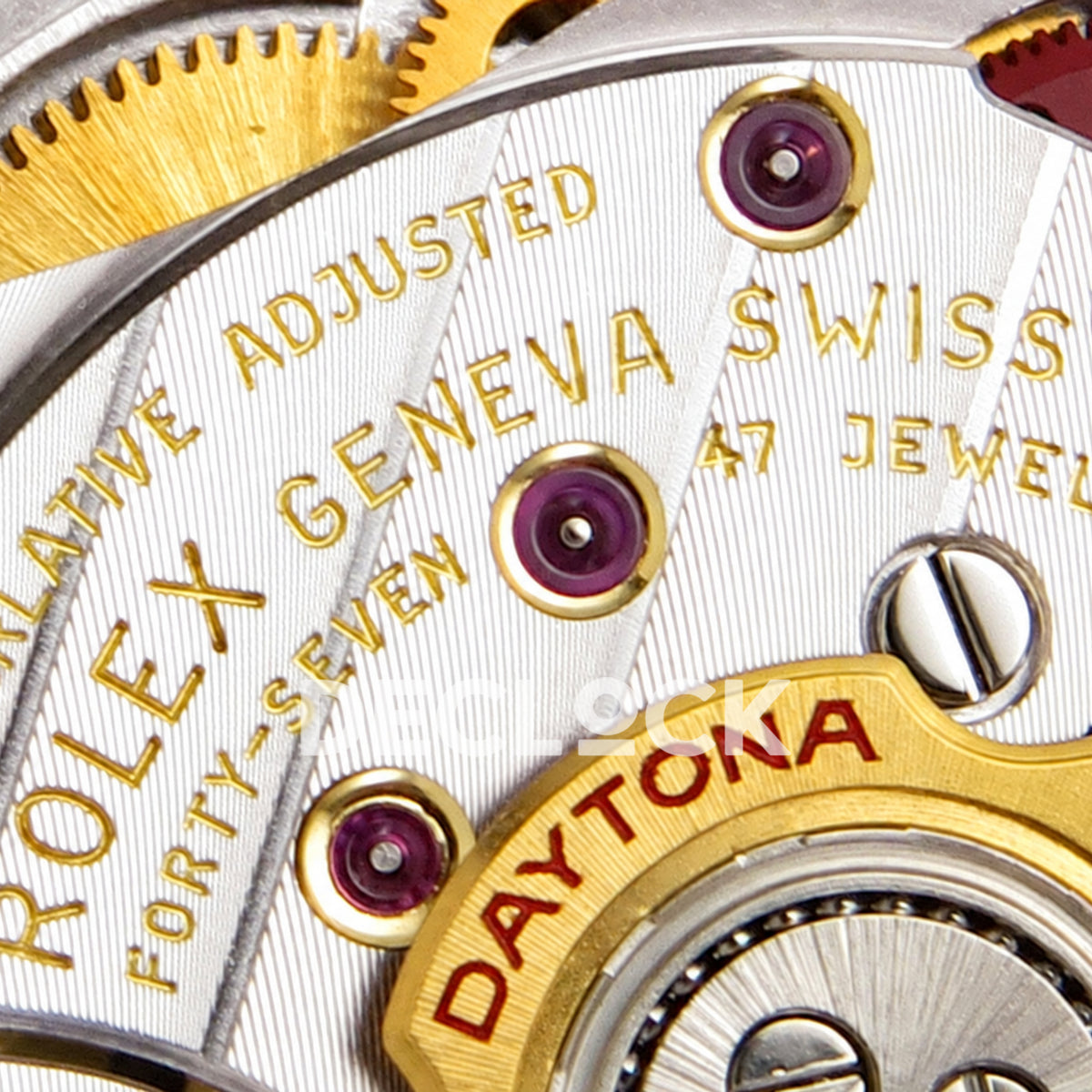 Rolex Daytona 126506 VSF, ice blue diamond markers, VS4131 V3s weighted — movement engraving