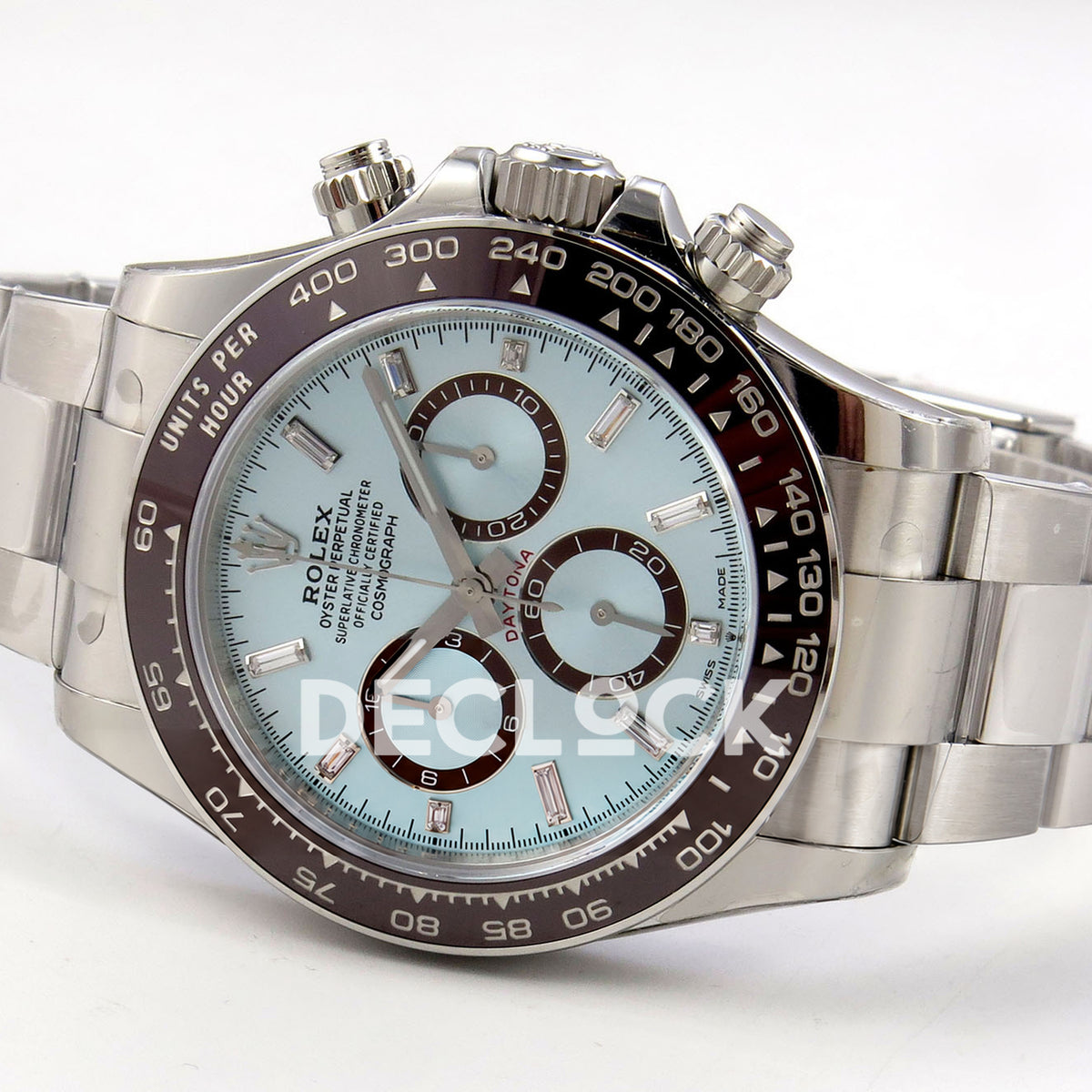 Rolex Daytona 126506 VSF DD4802 gem-marker replica - opposite horizontal front view