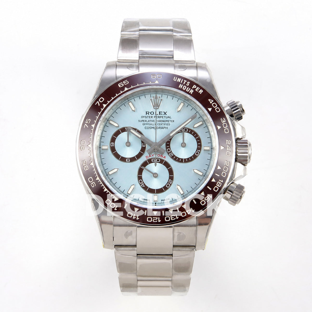 Rolex Daytona 126506 VSF, ice blue stick markers, VS4131 V3s weighted — front