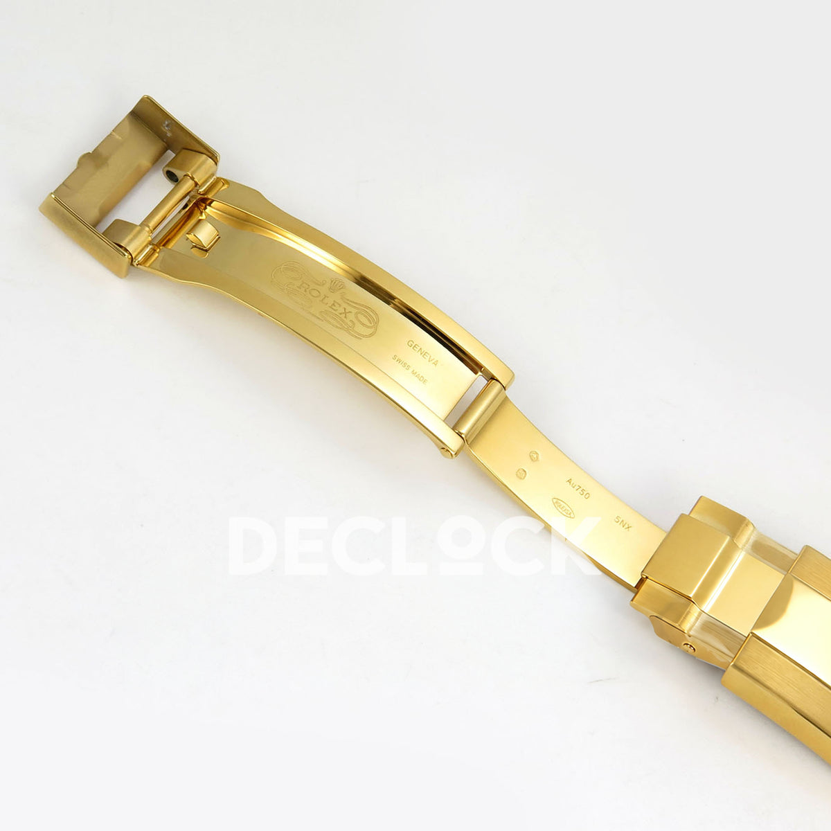 Rolex Daytona 126508 RWF replica - open clasp and bracelet with original engravings