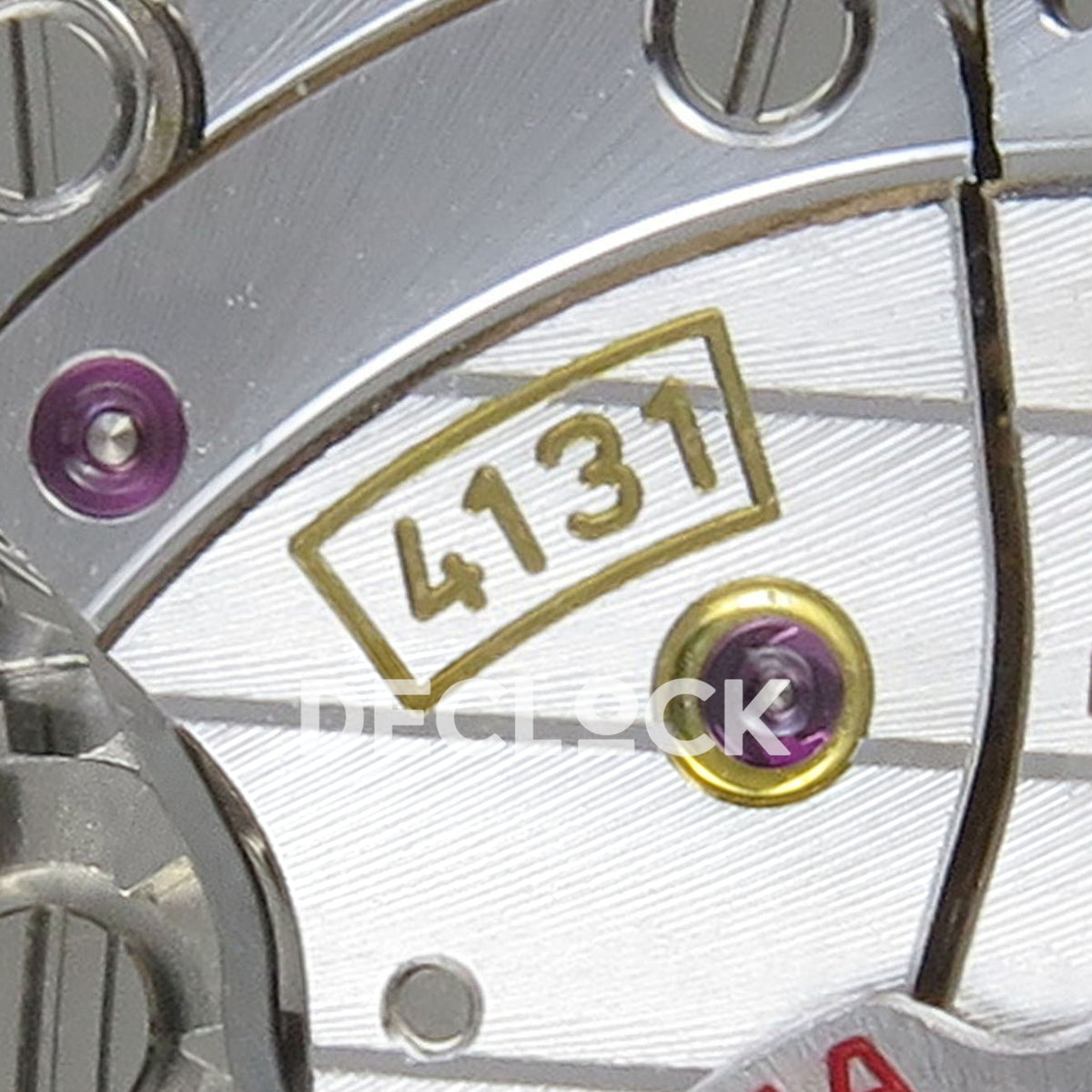 Rolex Daytona 126508 RWF replica - 4131 calibre marking and chronograph components