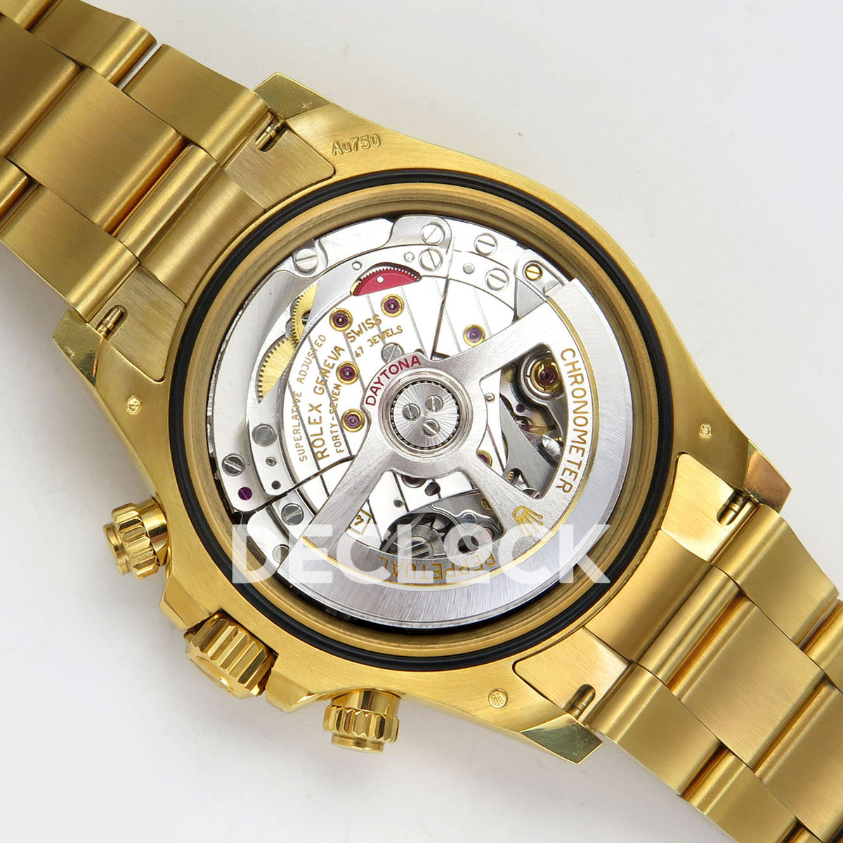 Rolex Daytona 126508 RWF replica - JH4131 movement viewed with caseback removed