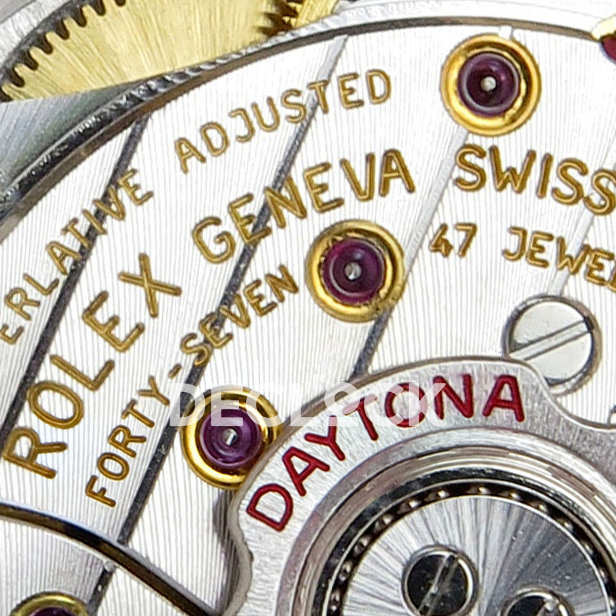 Rolex Daytona 126508 RWF replica - Rolex Geneva Swiss plate and red Daytona engravings