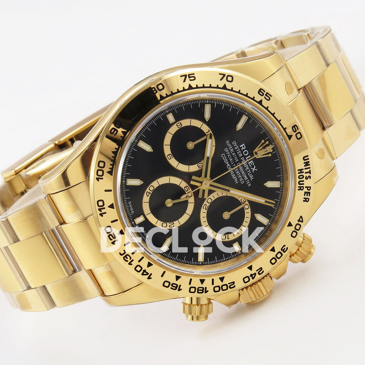 Rolex Daytona 126508 VSF replica - horizontal front view and Oyster-style bracelet