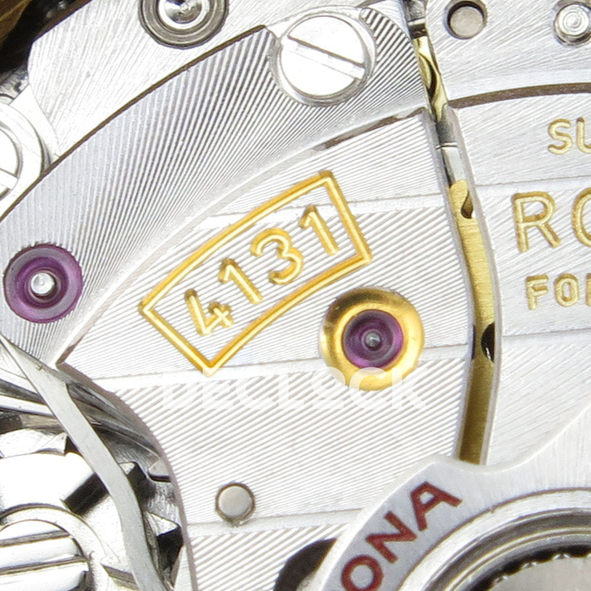 Rolex Daytona 126508 VSF replica - original 4131 calibre marking and movement components