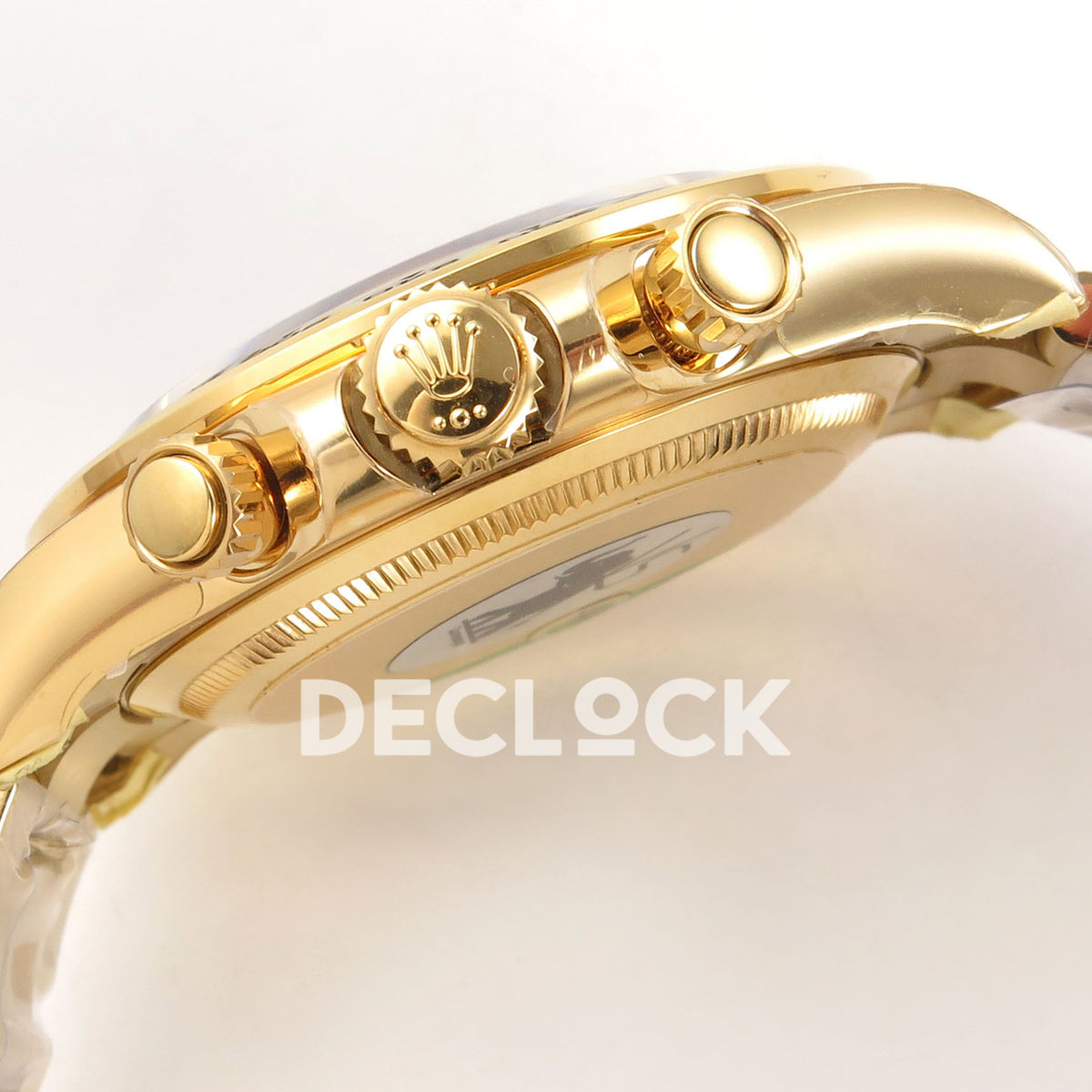 Rolex Daytona 126508 VSF VS4131 V3 green replica - Rolex crown and chronograph pushers