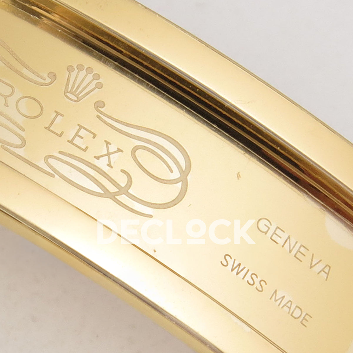 Rolex Daytona 126508 VSF VS4131 V3 green replica - Rolex clasp engraving close-up