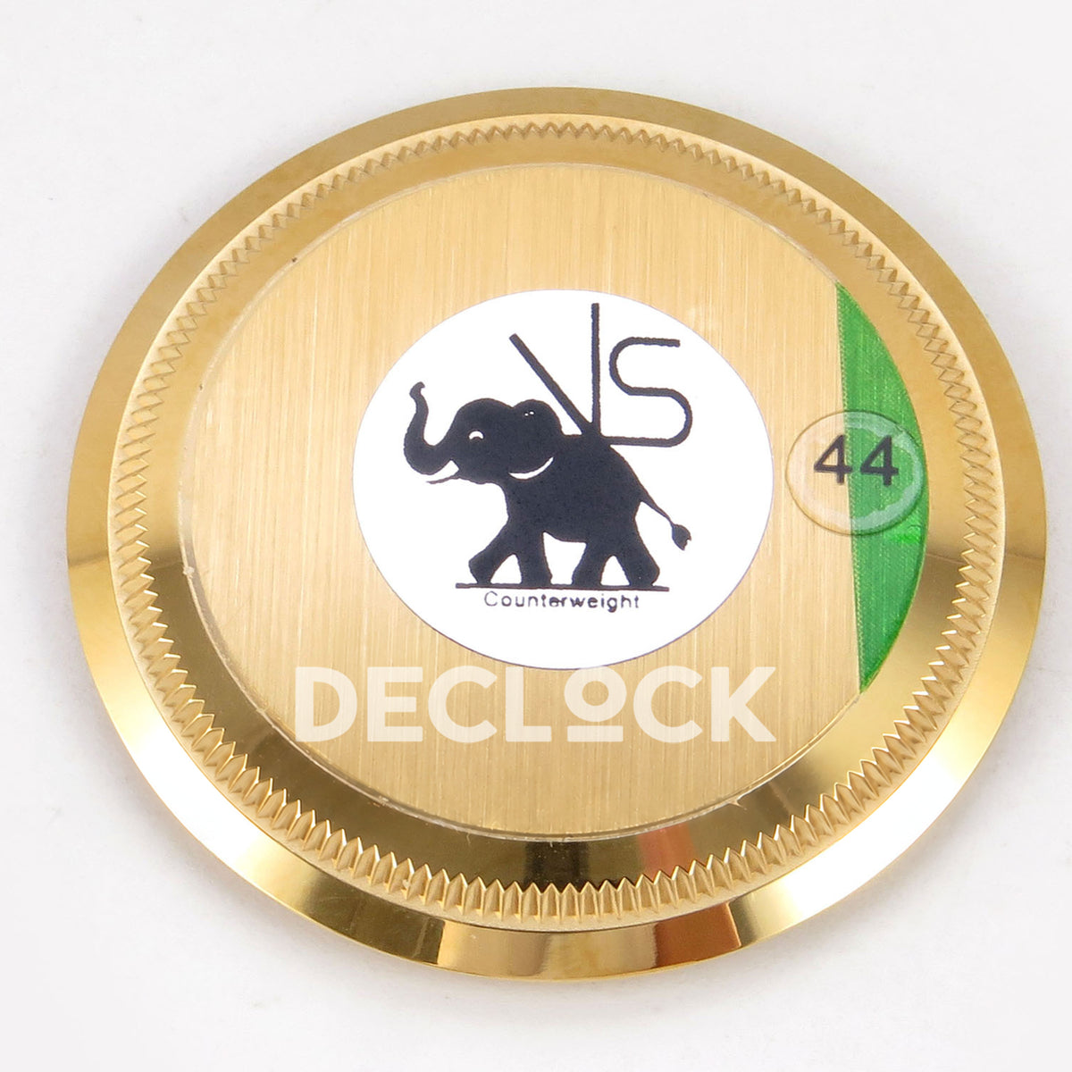 Rolex Daytona 126508 VSF VS4131 V3 green replica - detached caseback exterior with original VS factory sticker