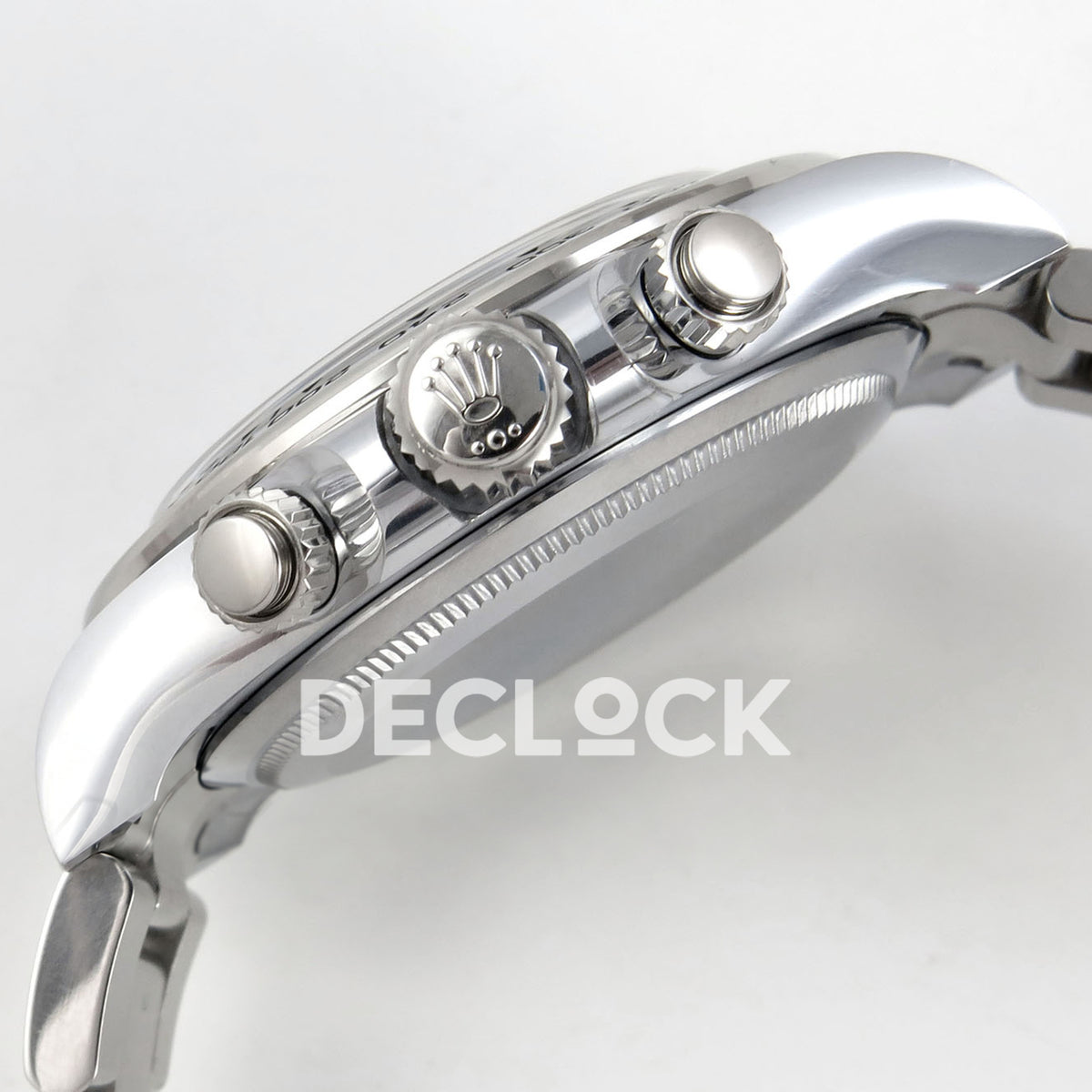 Rolex Daytona 126509 BTF replica - original crown and screw-down pushers with protective film