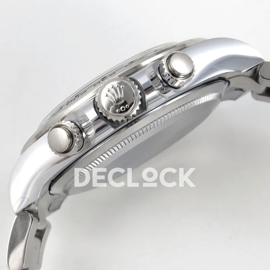 Rolex Daytona 126509 BTF replica - original crown and screw-down pushers with protective film