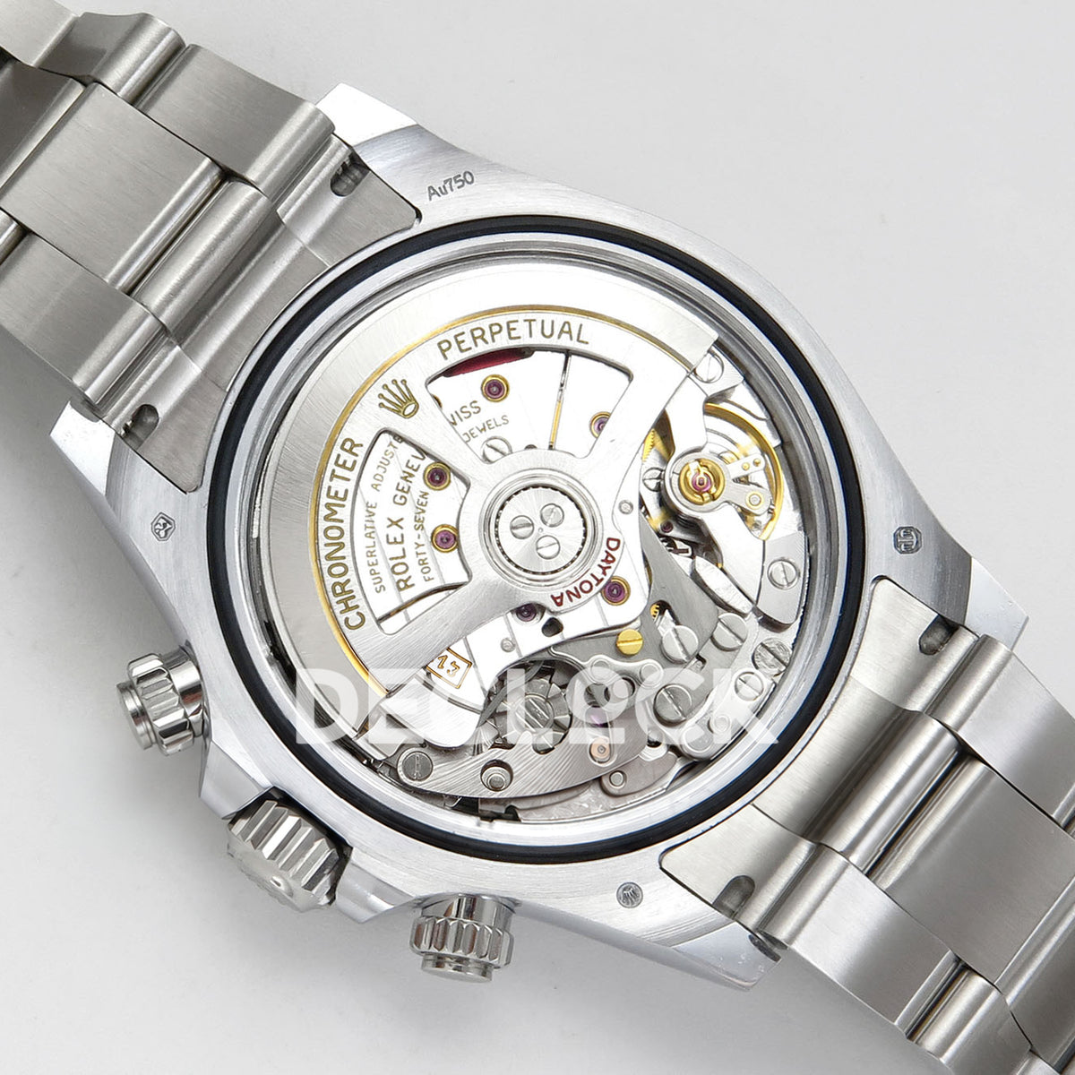 Rolex Daytona 126509 BTF replica - original DD4131 automatic chronograph movement, silver rotor, jewels, screws and physical engravings