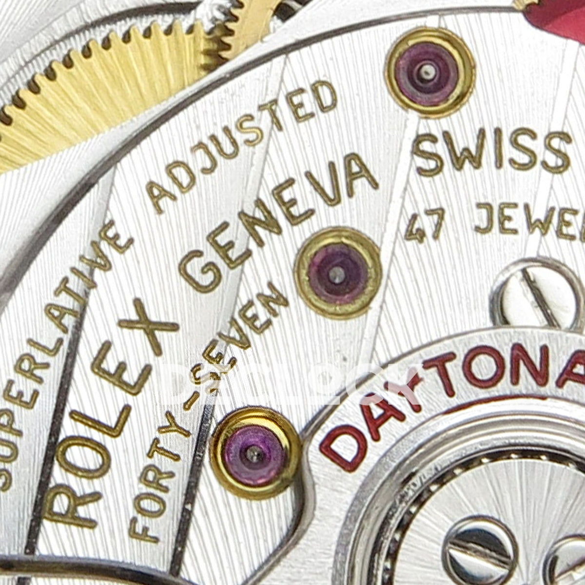 Rolex Daytona 126509 BTF replica - original DD4131 automatic chronograph movement, silver rotor, jewels, screws and physical engravings
