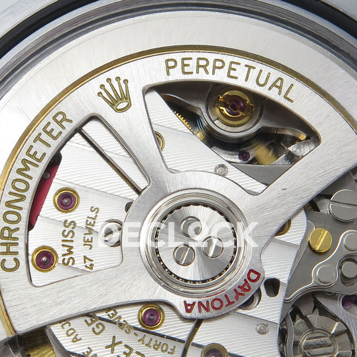 Rolex Daytona 126509 BTF replica - original DD4131 automatic chronograph movement, silver rotor, jewels, screws and physical engravings