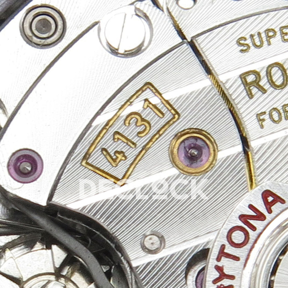 Rolex Daytona 126509 BTF replica - original DD4131 automatic chronograph movement, silver rotor, jewels, screws and physical engravings