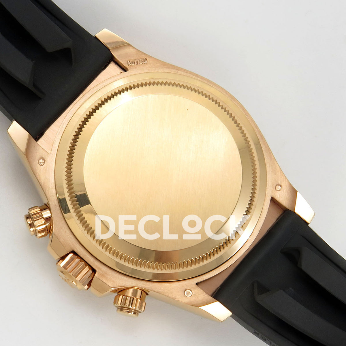 Rolex Daytona 126515 Clean Plus replica - solid caseback and inner rubber strap
