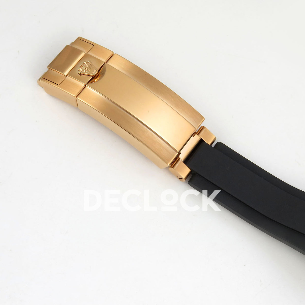 Rolex Daytona 126515 Clean Plus replica - closed rose-gold-finish clasp and Oysterflex strap