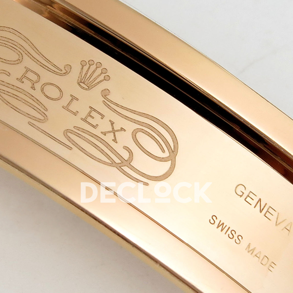 Rolex Daytona 126515 Clean Plus replica - Rolex Geneva Swiss Made clasp engravings close-up