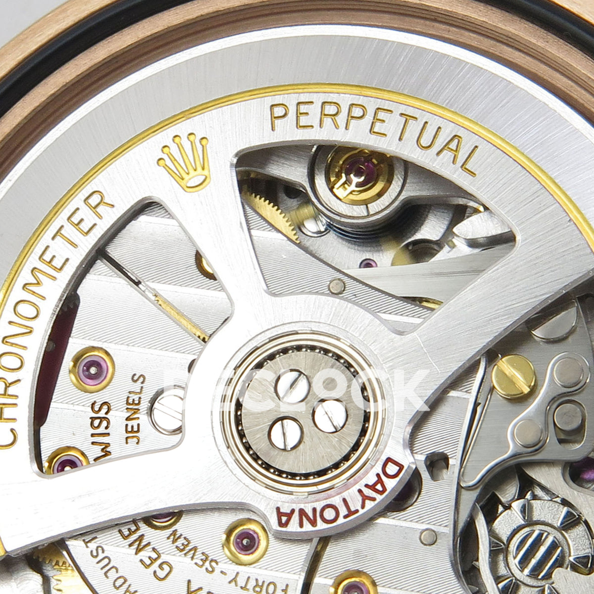 Rolex Daytona 126515 Clean Plus replica - DD4131 rotor and chronometer engravings close-up